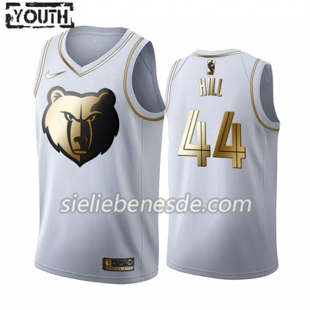 Kinder NBA Memphis Grizzlies Trikot Solomon Hill 44 Nike 2019-2020 Weiß Golden Edition Swingman